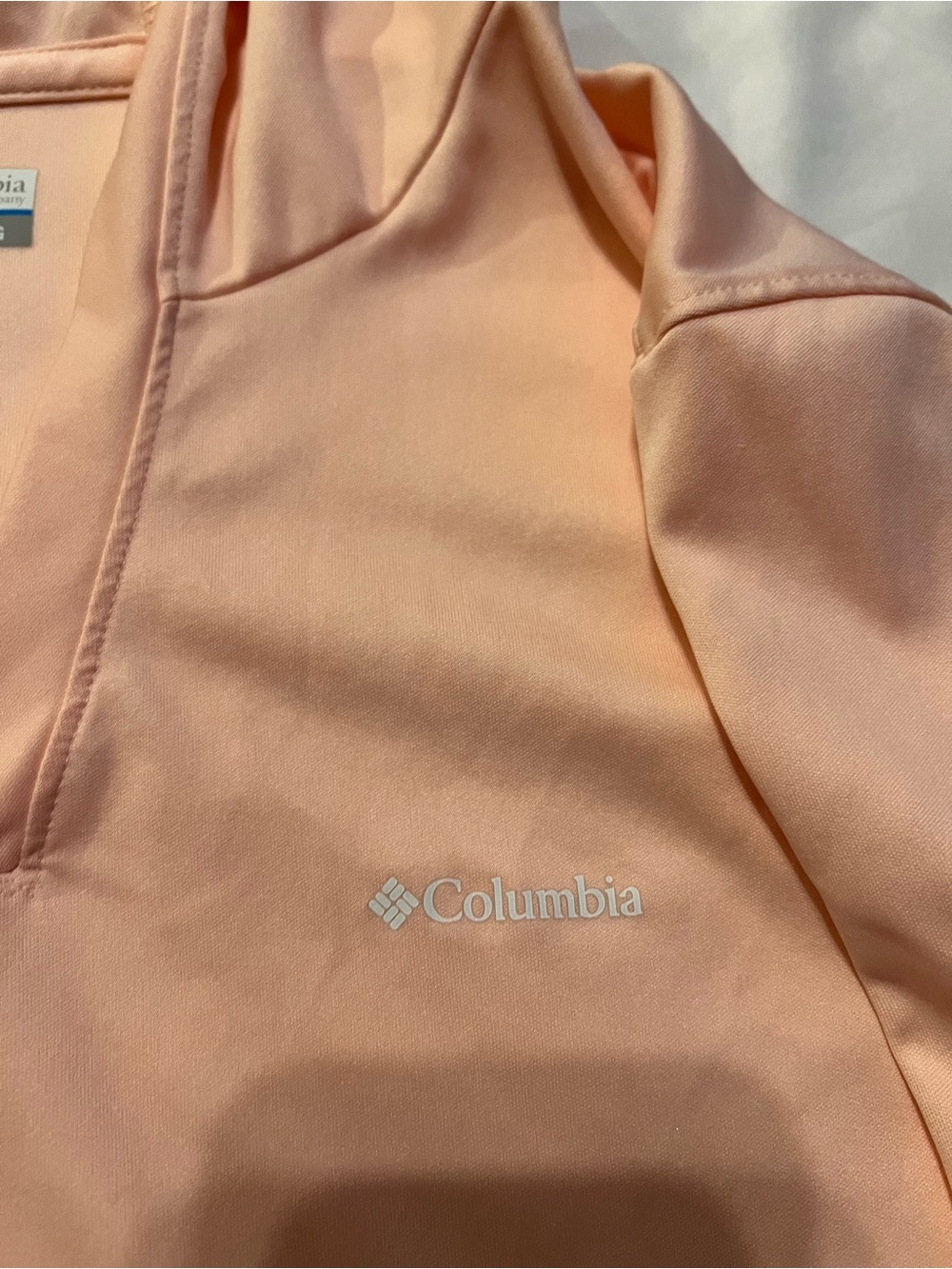 Columbia Peach Hooded Long-Sleeve Pullover - Picture 2 of 7